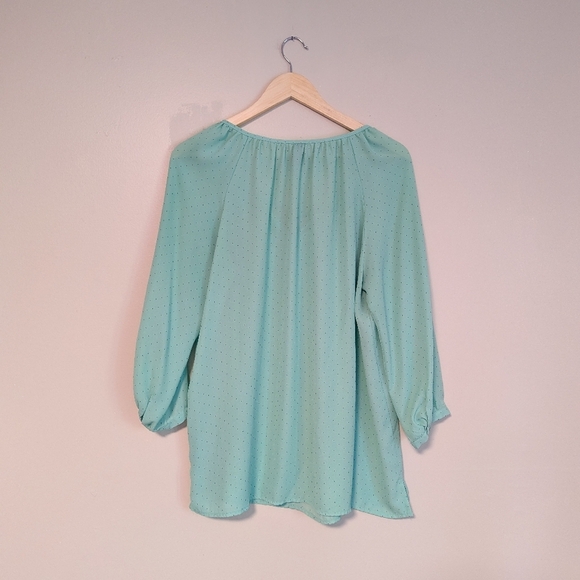 Massini Mint Polkadot Blouse - Picture 2 of 4